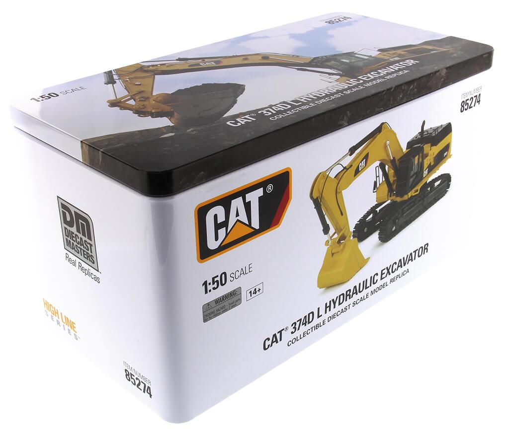 1:50 Diecast Miniatur Alat Berat CAT 374D L Hydraulic Excavator